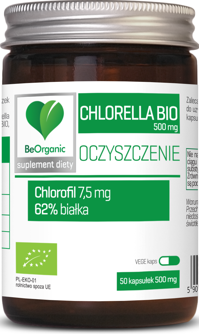 Chlorella BIO, 500mg x 50 kaps – Aliness